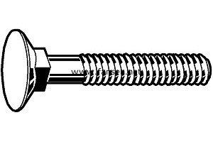 DIN608 flat countersunk short square neck bolts 沉頭短方頸馬車(chē)螺栓